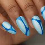 Blue swipe